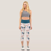 Leggings Capri Cheval nordique du Folkart (Recto)