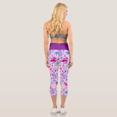 Leggings Capri chevalier de l'unicorne pegasus (Verso)