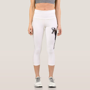 Leggings Capri Chèvre montagneuse minimaliste chamois alpin sur n
