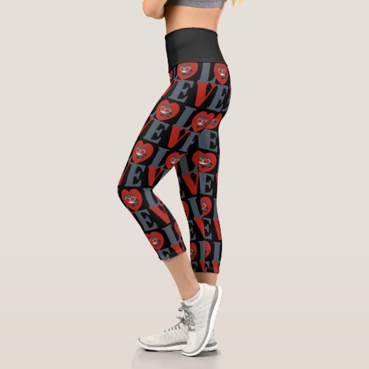 Leggings Capri Chibi Catwoman LOVE (Gauche)