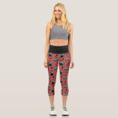 Leggings Capri Chibi Harley Quinn Checker Motif (Recto)