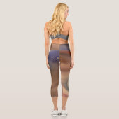 Leggings Capri Chic Earthy | Agate en pierre de cuivre naturel (Verso)