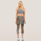 Leggings Capri Chic Earthy | Agate en pierre de cuivre naturel (Recto)