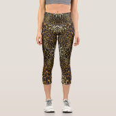 Leggings Capri Chic et Bold Cheetah Imprimer (Recto)