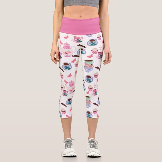Leggings Capri Chic Fun Tea Party (Recto)