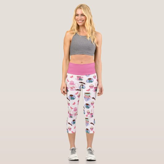 Leggings Capri Chic Fun Tea Party (Recto)