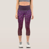 Leggings Capri Chic Holographe Iridescente Confetti Motif Yoga (Recto)
