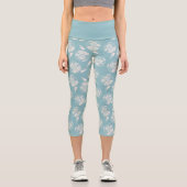 Leggings Capri Chic tendance audacieuse dahlia bleu poussiéreux (Recto)