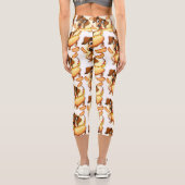 Leggings Capri Chien chaud Dachshund (Verso)