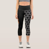 Leggings Capri Chien de dessin animé Ruby Cavalier & nom et race (Recto)