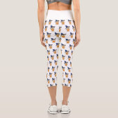 Leggings Capri Chien Sorcière Citrouille (Verso)