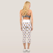 Leggings Capri Chien Sorcière Citrouille (Verso)