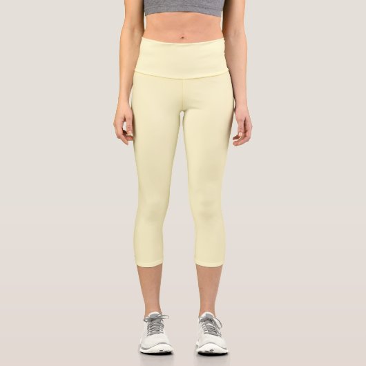 Leggings Capri chiffon citron (Recto)