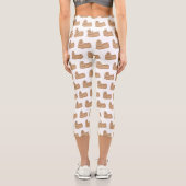 Leggings Capri Chih tzu long cheveux dessin de chien (Verso)