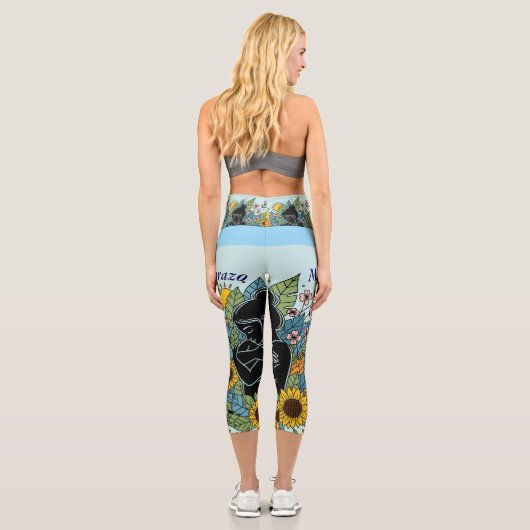 Leggings Capri Choosing Me, Embracing Me, Letting My Energy Bloom (Verso)