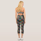 Leggings Capri Chouettes géométriques (Verso)