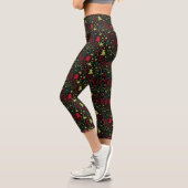 Leggings Capri  Christmas Festive Holiday