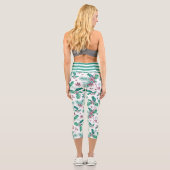 Leggings Capri Christmas Holly Berries (Verso)