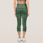 Leggings Capri Christmas Plaid Green Pattern-23914 (Verso)