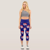 Leggings Capri christmukkah interconfessionnel hanoukka santa cla (Recto)