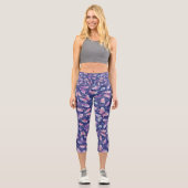 Leggings Capri Chrysalis Yoga pantalon papillon sans couture moti (Recto)