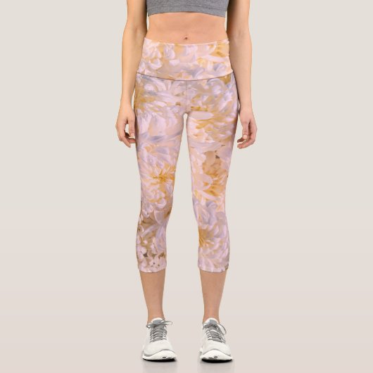Leggings Capri chrysanthemum bloom (Recto)