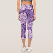Leggings Capri Chrysanthemum Purple, William Morris (Verso)