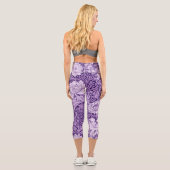 Leggings Capri Chrysanthemum Purple, William Morris (Verso)