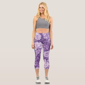 Leggings Capri Chrysanthemum Purple, William Morris (Recto)