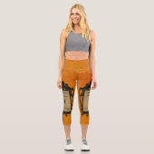 Leggings Capri Chute de neige commune (Recto)