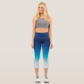 Leggings Capri Ciel clair et Ombre bleu foncé (Recto)
