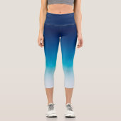 Leggings Capri Ciel clair et Ombre bleu foncé (Recto)