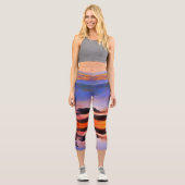 Leggings Capri Ciel de coucher de soleil de Vallarta 1182 (Recto)