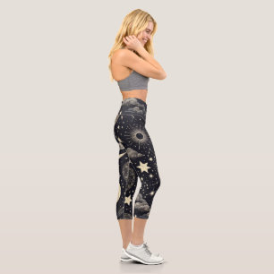 Leggings Capri Ciel nocturne étoilé