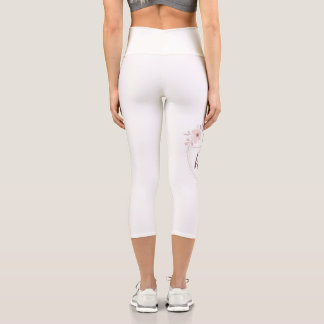 Leggings Capri Circuit Doré Minimaliste & Impression de Marbre de