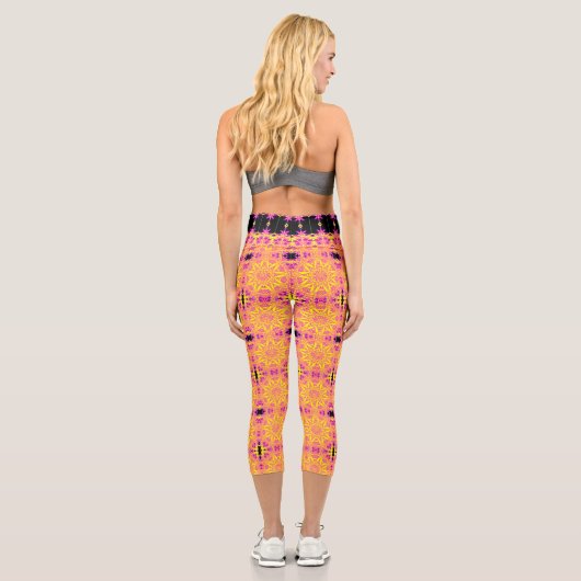 Leggings Capri Cirque jaune (Verso)