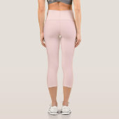 Leggings Capri Citation moderne Pastel Pink Inhale Exhale (Verso)