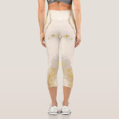 Leggings Capri Citations esthétiques de résine d'or de marque per (Verso)