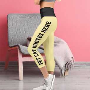 Leggings Capri Citations Personnalisées De Chat Pour Animaux De C
