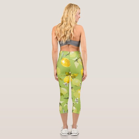 Leggings Capri citrons aquarelle 23 (Verso)