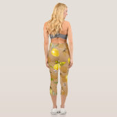 Leggings Capri citrons d'aquarelle 33 (Verso)