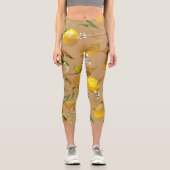 Leggings Capri citrons d'aquarelle 33 (Recto)