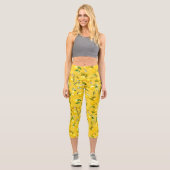 Leggings Capri citrons d'aquarelle 8 (Recto)