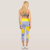 Leggings Capri Citrons Et Chats Coupés (Verso)