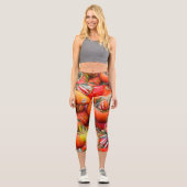 Leggings Capri Citrouille coloré (Recto)