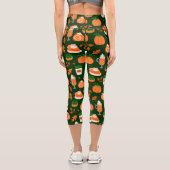 Leggings Capri citrouille épice café vert foncé (Verso)
