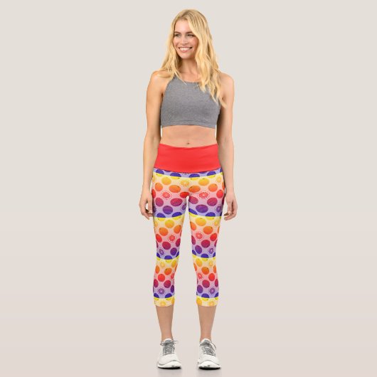 Leggings Capri Citrus Rainbow PopArt (Recto)