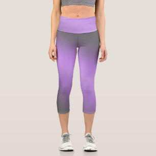 Leggings Capri clair de lune gris violet, effet ombre