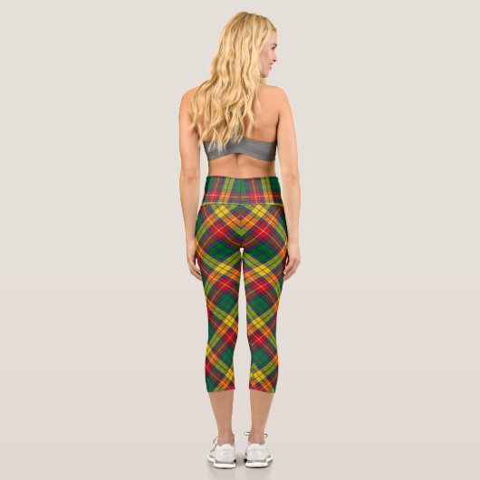 Leggings Capri Clan Buchanan Tartan (Verso)