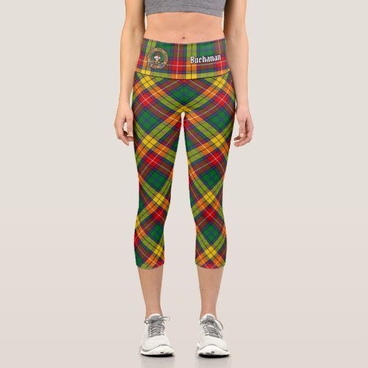 Leggings Capri Clan Buchanan Tartan (Recto)